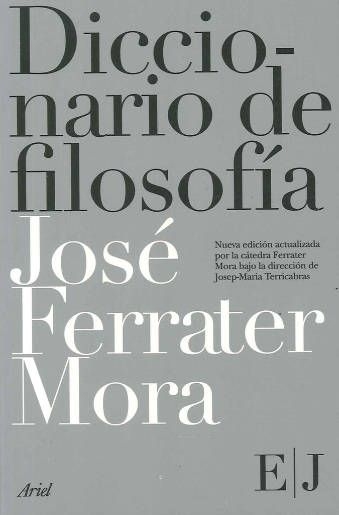 DICCIONARIO DE FILOSOFIA - BOLSILLO  (4 VOLUMENES) (Spanish Edition) | FERRATERMORA JOSE