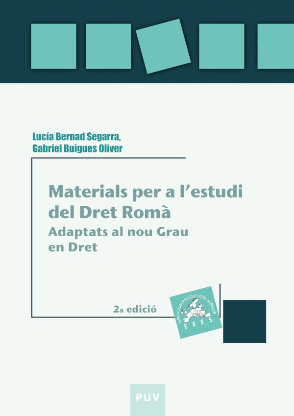 Materials per a l''estudi del Dret Romà, 2a ed. | Buigues Oliver, Bernard Segarra