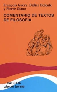 Comentario de texto de filosofía | Guery / Deleule