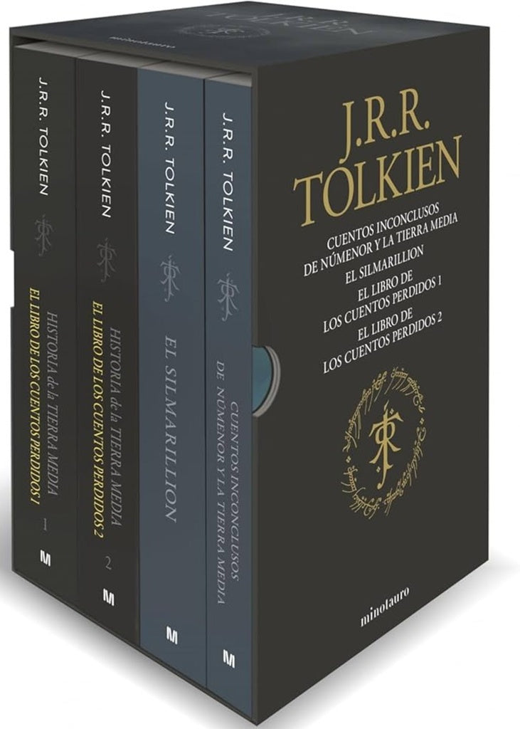 ESTUCHE TOLKIEN 2 (SILMARILLION, CUENTOS INCONCLUSOS, Hª TIERRA M EDIA 1 Y 2).. | J.R.R.  TOLKIEN