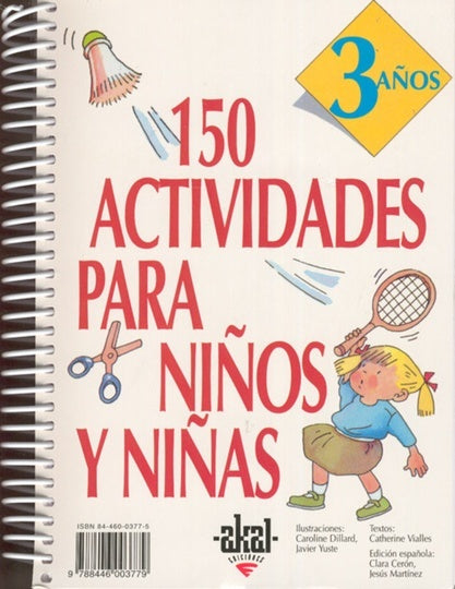 150 actividades para niños y niñas de 3 años | Vialles, Cerón, Martínez