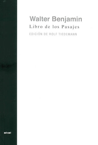LIBRO DE LOS PASAJES  | Walter Benjamin