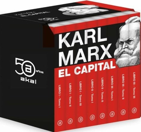 EL CAPITAL (ESTUCHE OBRA COMPLETA) (50 AÑOS AKAL).. | Karl Marx