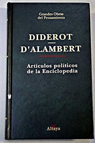 Artículos políticos de la enciclopedia | Diderot, D'Alembert