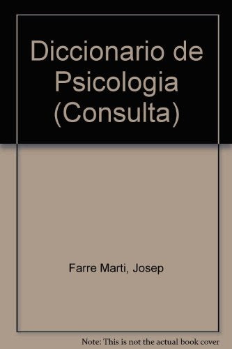 Diccionario de psicología | Ferré Martí-Lasheras Pérez-Casas Hilari