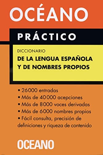 DICCIONARIO DE LA LENGUA ESPAÑOLA Y DE NOMBRES PROPIOS (CON DETALLES)..