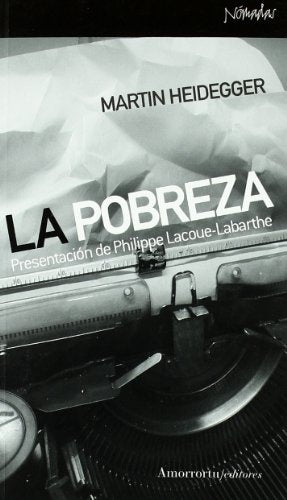 LA POBREZA | Martin Heidegger
