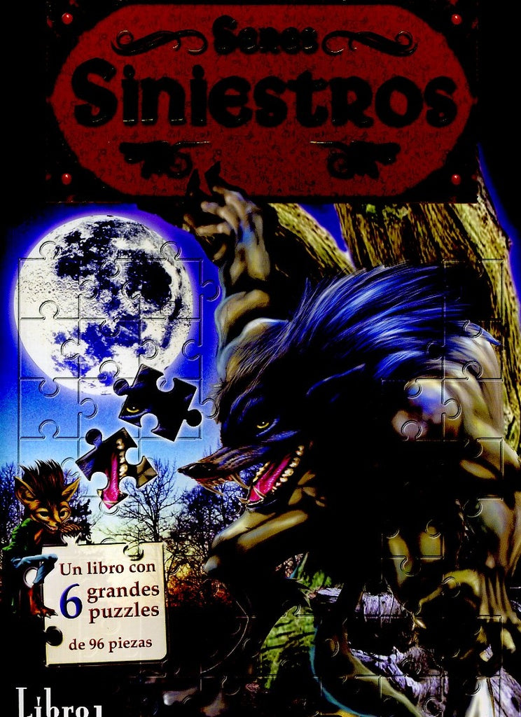 LIBRO PUZZLES , SERES SINIESTROS..