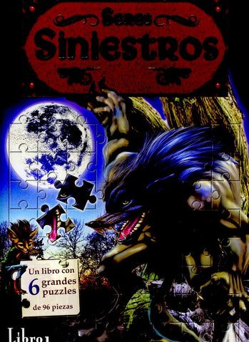 LIBRO PUZZLES , SERES SINIESTROS..