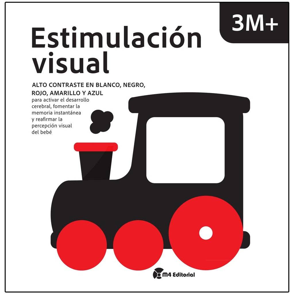 ESTIMULACIÓN VISUAL 3M+ALTO CONTRASTE EN BLANCO Y NEGRO, ROJO, AMARILLO Y AZUL.. | ABERGEL BORJA QUICIOS