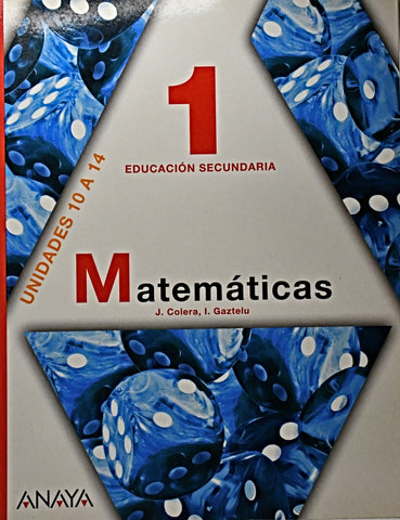 MATEMATICA 1 EDUCACIÓN SECUNDARIA (3 TOMOS)..
