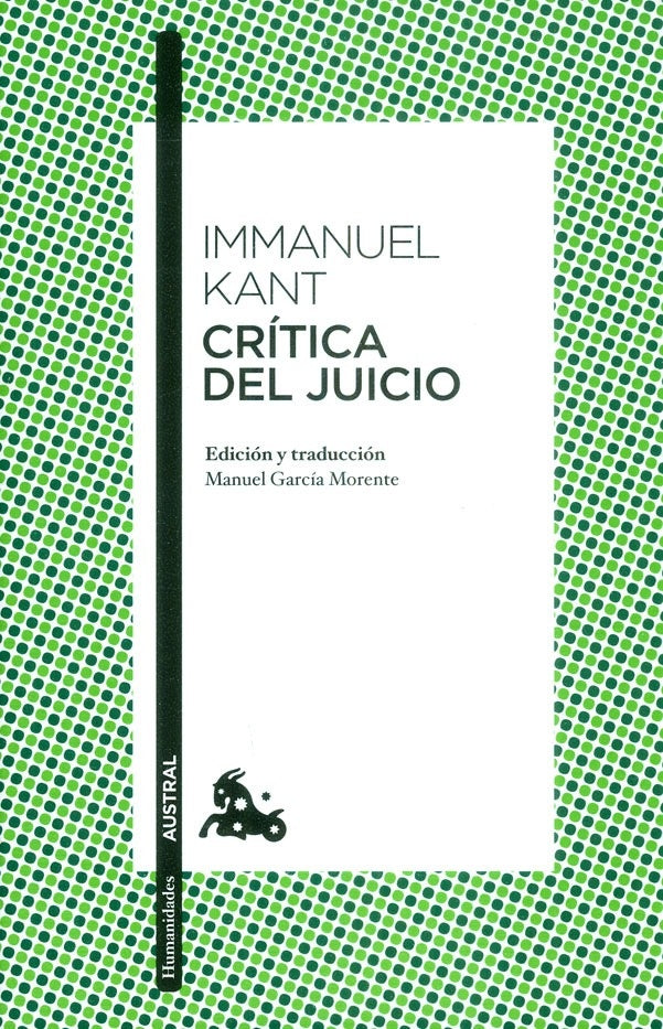 CRITICA DE JUICIO.. | Immanuel Kant
