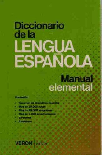 DICCIONARIO DE LA LENGUA ESPAÑOLA. MANUAL ELEMENTAL..