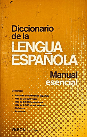 DICCIONARIO DE LA LENGUA ESPAÑOLA MANUAL ESENCIAL..