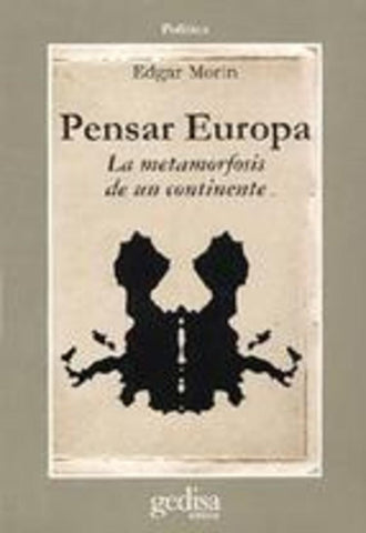 PENSAR EUROPA | Edgar Morin
