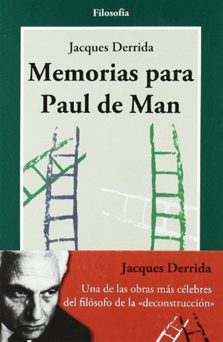 MEMORIAS PARA PAUL DE MAN | JACQUES DERRIDA