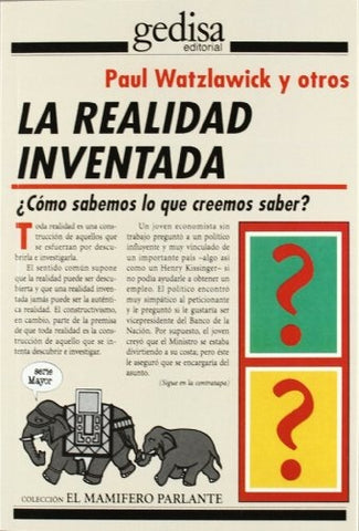 REALIDAD INVENTADA, LA | PAUL WATZLAWICK