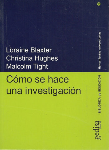 COMO SE HACE UNA INVESTIGACION.. | BLAXTER - HUGHES - TIGHT