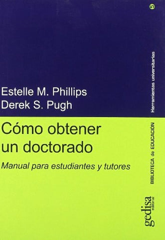 COMO OBTENER UN DOCTORADO | PHILLIPS - PUGH