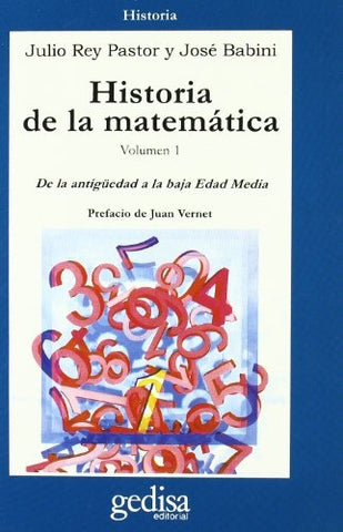HISTORIA DE LA MATEMATICA I | REY PASTOR - BALBINI