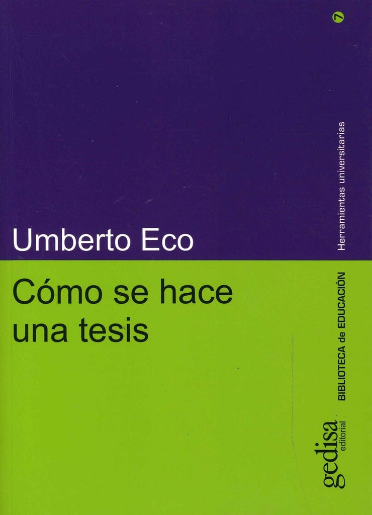 COMO SE HACE UNA TESIS.. | UMBERTO ECO