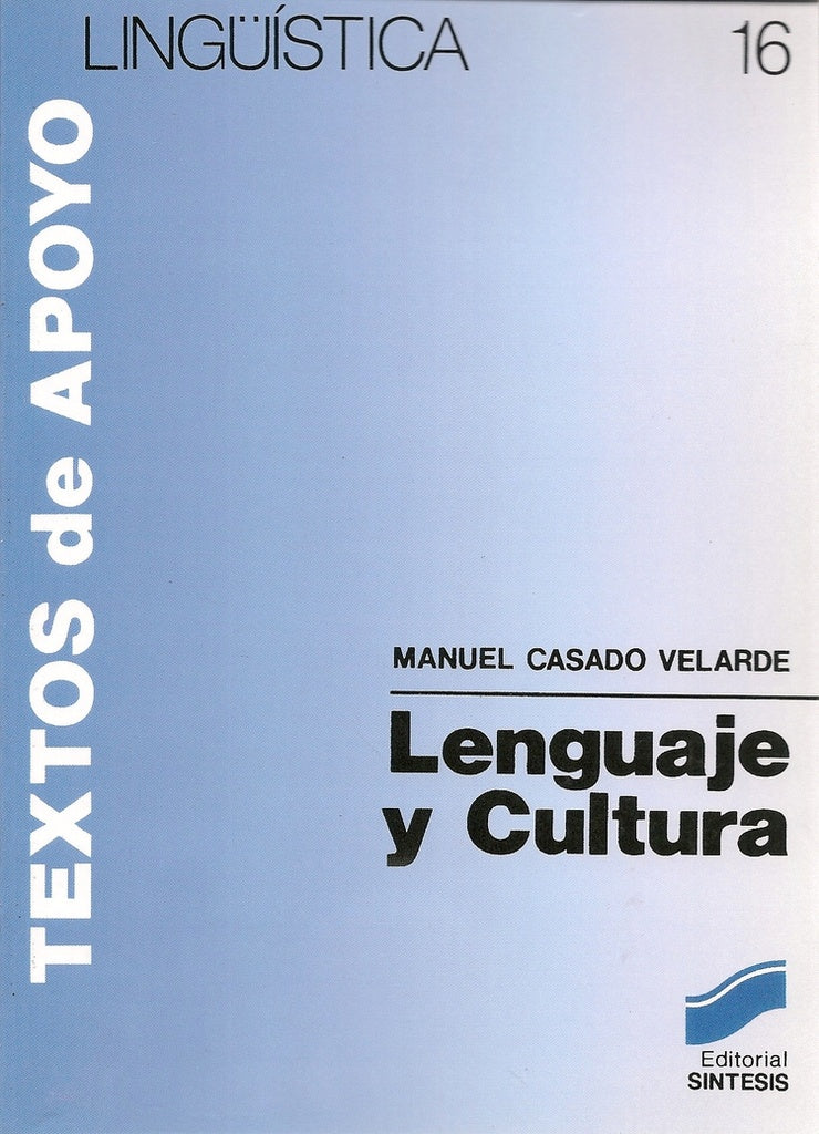 Lenguaje y cultura | Manuel Casado Velarde