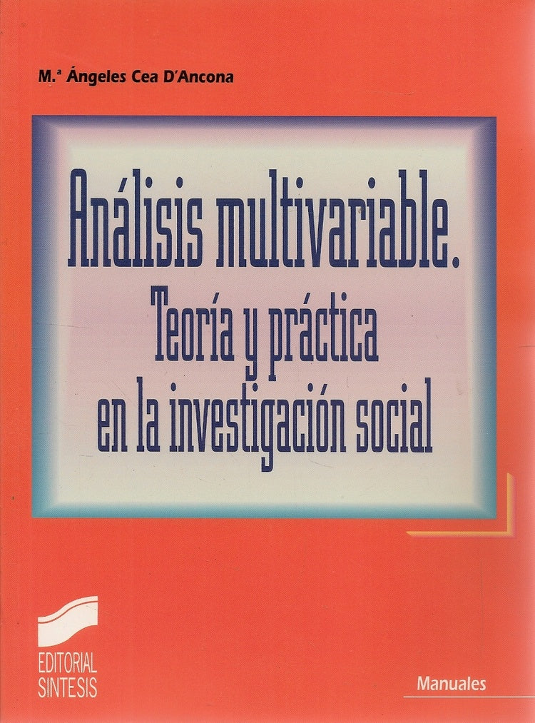 Análisis multivariable | María Ángeles Cea D'Ancona