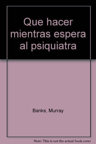 Que hacer mientras espera al psiquiatra | Banks, Banks