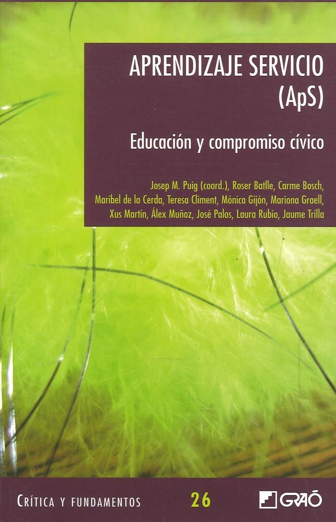 Aprendizaje servicio (ApS) | Puig Rovira, Gijón Casares y otros