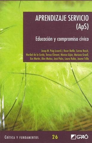 Aprendizaje servicio (ApS) | Puig Rovira, Gijón Casares y otros