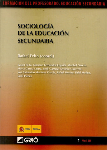 Sociología de la educacicón secundaria | Rafael Feito