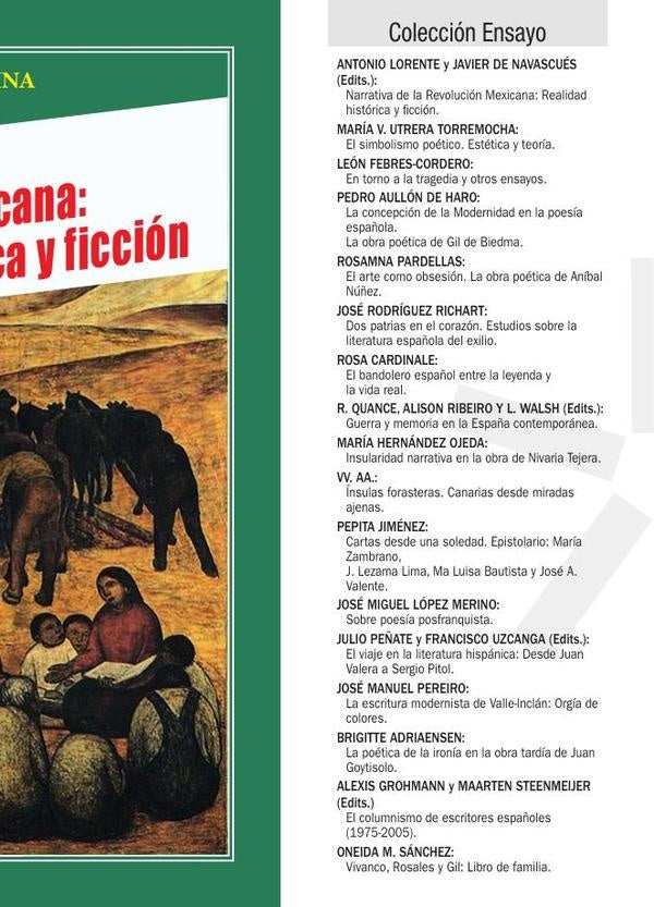 Narrativa de la Revolución Mexicana: Realidad histórica y ficción | Lorente Medina, Navascués