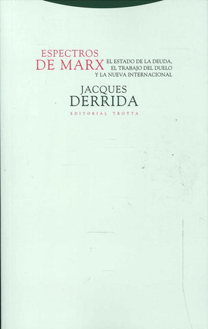 ESPECTROS DE MARX.. | Jacques Derrida