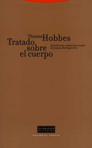 TRATADO SOBRE EL CUERPO.. | Thomas Hobbes