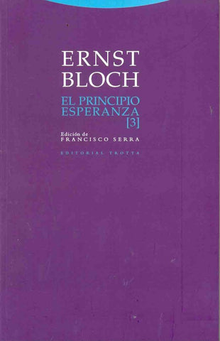 EL PRINCIPIO ESPERANZA (TOMO 3).. | Ernst Bloch
