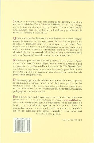 Impro. Improvisación y el teatro | Keith Johnstone