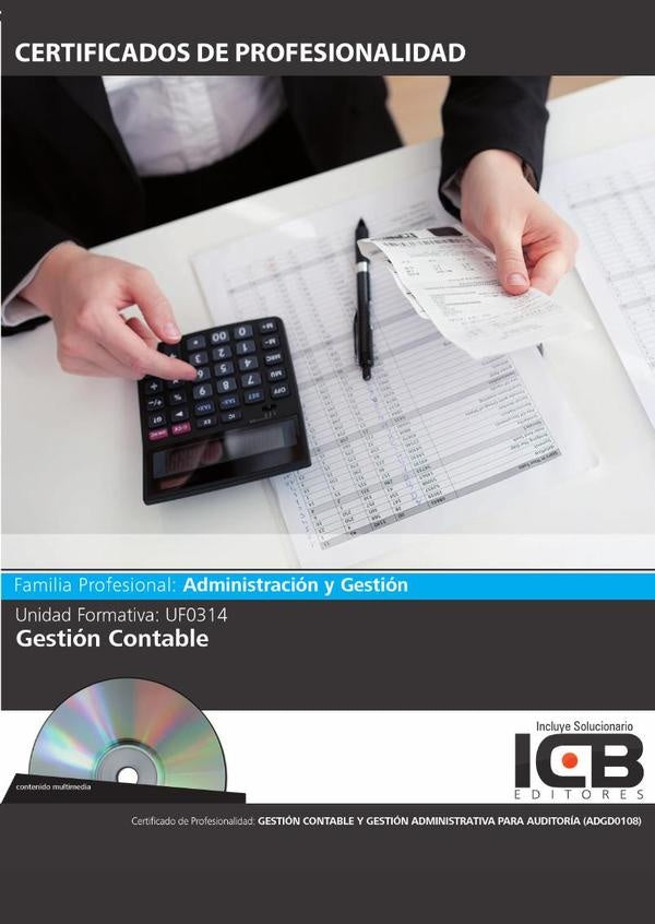 UF0314: Gestión Contable | ICB Editores