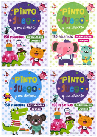 PINTO JUEGO Y ME DIVIERTO CUATRO TAPAS..