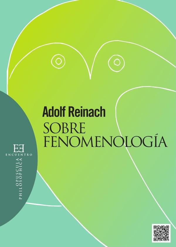 Sobre fenomenología | Adolf Reinach