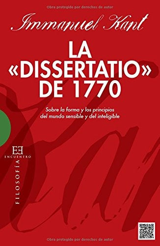 LA DISSERTATIO DE 1770.. | Immanuel Kant