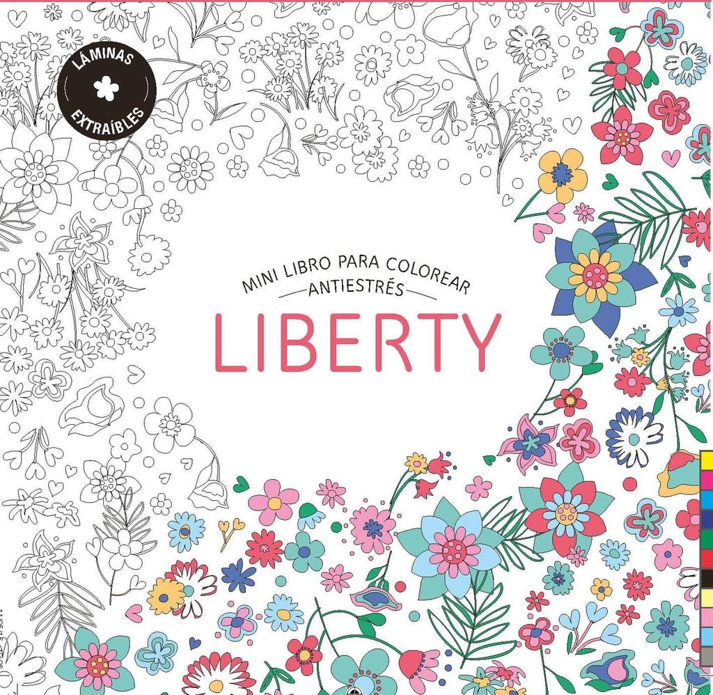 Mini libro para colorear antiestres FLORa