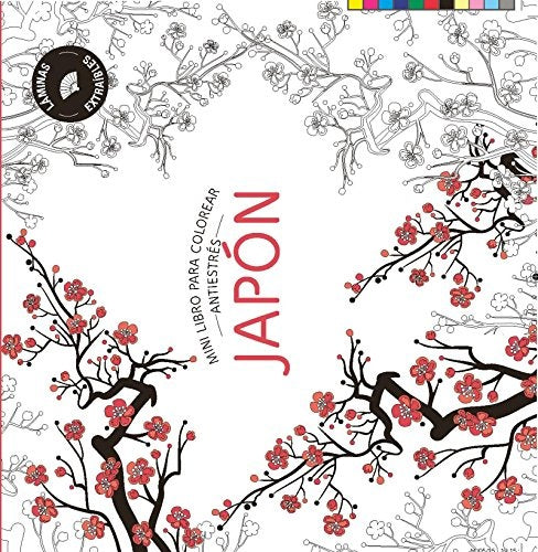 Mini libro para colorear antiestres JAPON