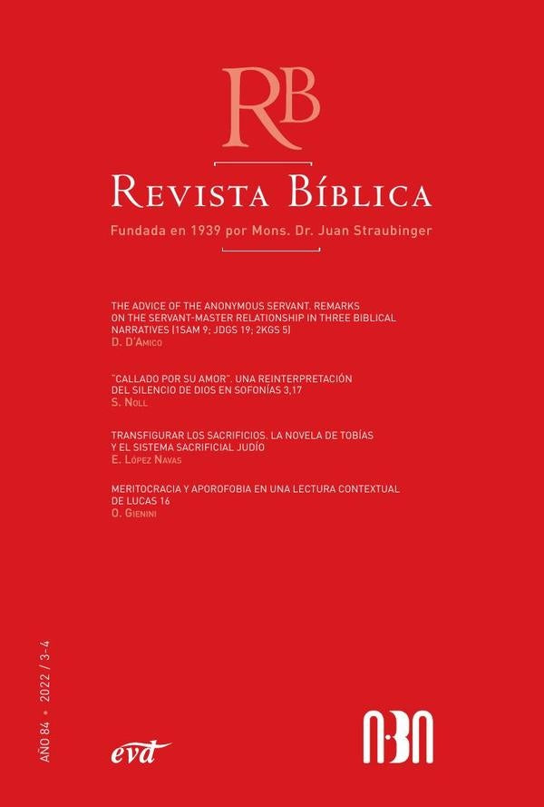 Revista Bíblica 2022/3-4 - Año 84 | Asociación Bíblica ABA