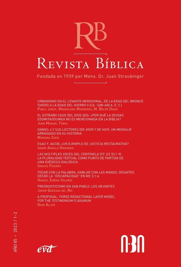 Revista Bíblica 2023/1-2 - Año 85 | Asociación Bíblica ABA