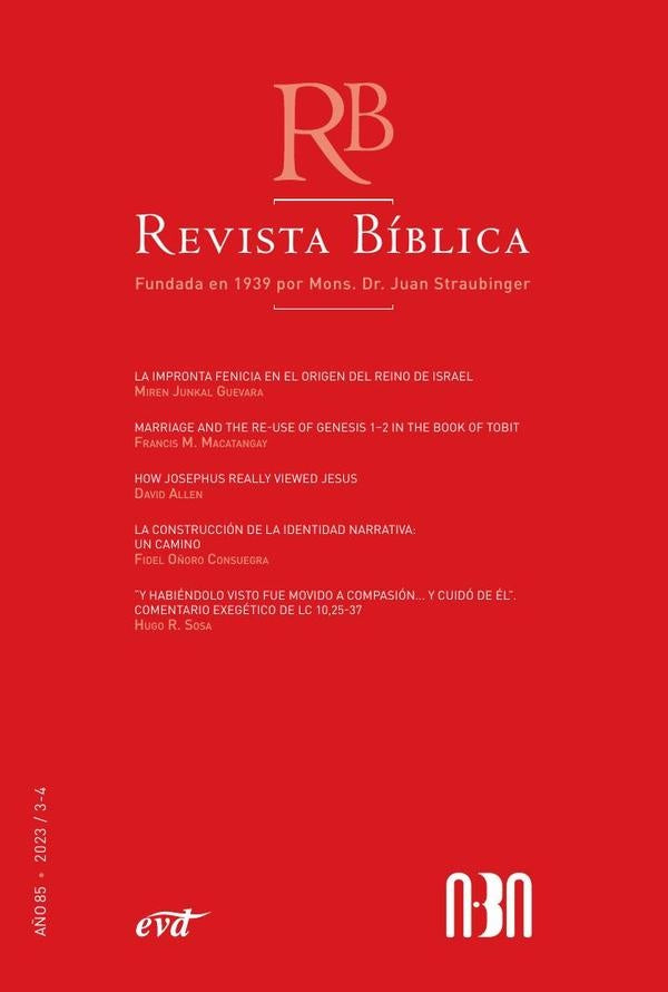 Revista Bíblica 2023/3-4 - Año 85 | Asociación Bíblica ABA