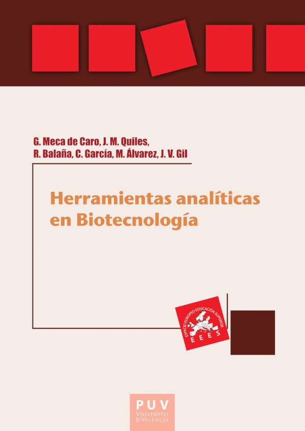 Herramientas analíticas en biotecnología | Meca de Caro, Balaña Fouce y otros