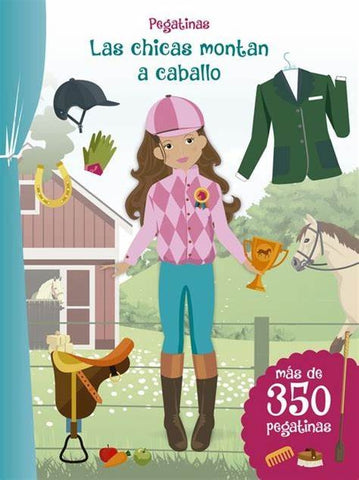 PEGATINAS - LAS CHICAS MONTAN A CABALLO..