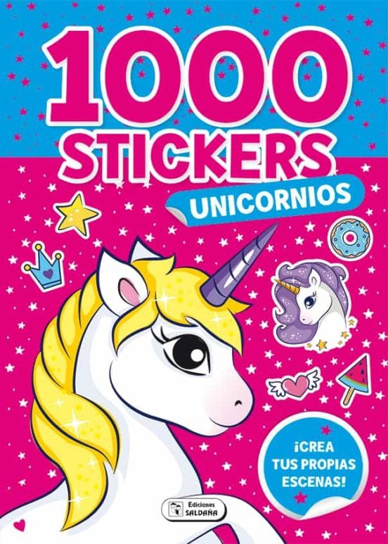 1000 STICKERS UNICORNIO