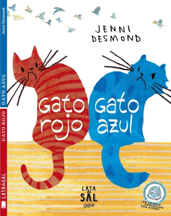 gato rojo gato azul