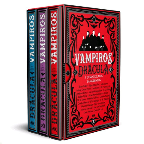 VAMPIROS: DRÁCULA Y OTROS RELATOS SANGRIENTOS (ESTUCHE) (CON DETALLES)..